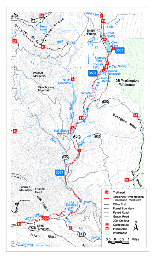 mckenzie river map
